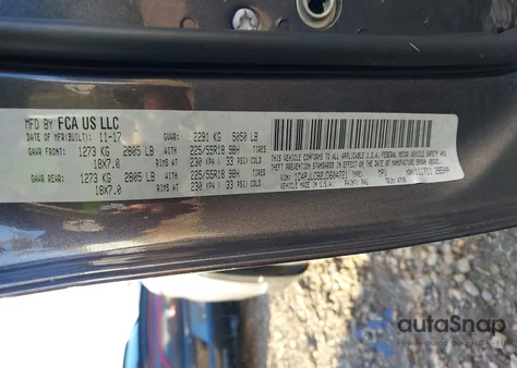 2018 Jeep Cherokee Latitude Tech Connect Fwd из США, поврежденный, VIN 1C4PJLCB2JD604721